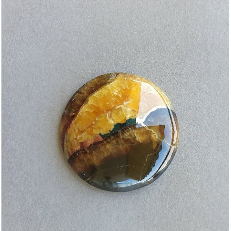 Rare High Quality Simbirciteammonite With Silver Pyrite Natural Stone Cabochon 29 X 7 Mm  Cabochon  0