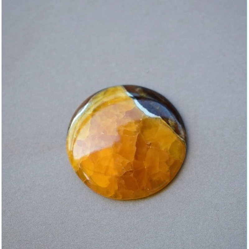 Rare High Quality Simbirciteammonite With Silver Pyrite Natural Stone Cabochon 31 X 55 Mm  Cabochon 0