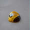 Rare High Quality Simbirciteammonite With Silver Pyrite Natural Stone Cabochon 28 X 28 X 6 Mm  Cabo 1