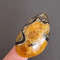 Rare High Quality Simbirciteammonite With Silver Pyrite Natural Stone Cabochon 45 X 27 X 6 Mm  Cabo 0