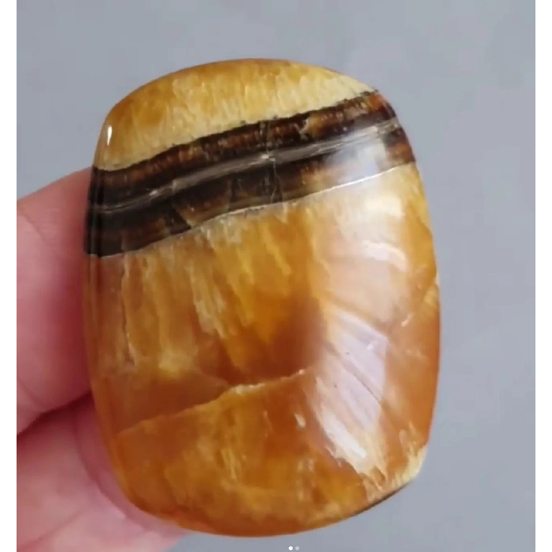 Rare High Quality Simbirciteammonite With Silver Pyrite Natural Stone Cabochon 37 X 28 X 8 Mm  Cabo 0