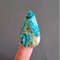 Rare Chrysocolla With Smithsonite Cabochon Stone 44 X 23 X 5 Mm Natural Chrysocolla Crystal Blue  G 0