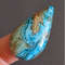 Rare Chrysocolla With Smithsonite Cabochon Stone 40 X 21 X 6 Mm Natural Chrysocolla Crystal Blue  G 0