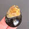 Rare High Quality Simbirciteammonite With Silver Pyrite Natural Stone Cabochon 42 X 30 X 8 Mm  Cabo 0