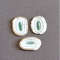 SET Of 3 Malachite In Calcite Natural Stone Cabochons  High Quality Cabochon For Jewelry Making Mal 0