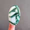 Rare Malachite In Calcite Natural Stone Cabochon 53 X 30 X 4 Mm High Quality Cabochon For Jewelry M 0