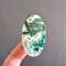 Rare Malachite In Calcite Natural Stone Cabochon 51 X 29 X 5 Mm High Quality Cabochon For Jewelry M 0