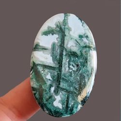 rare malachite in calcite natural stone cabochon 59 x 37 x 3 mm, high quality cabochon for jewelry making, malachite