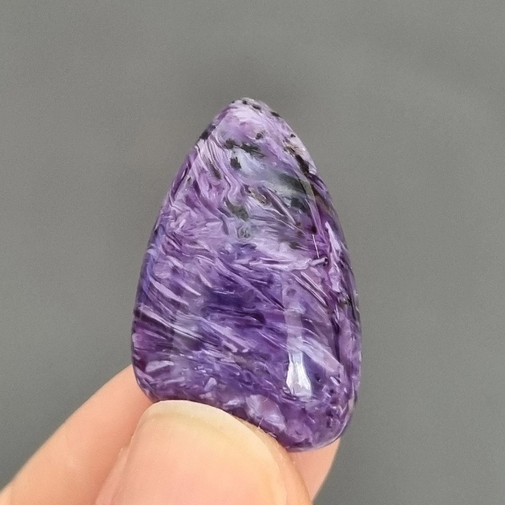 Charoite Natural Stone Cabochon 25 X 16 X 7 Mm Cabochon For Jewelry Purple Charoite Gemstone Exelle 0