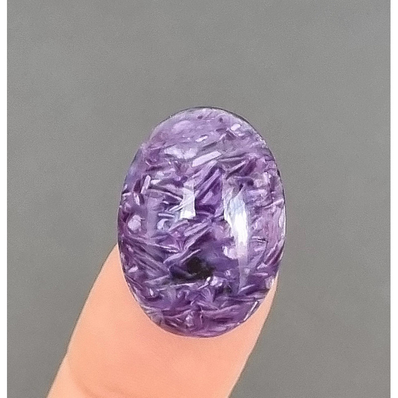 Charoite Natural Stone Cabochon 22 X 16 X 5 Mm Cabochon For Jewelry Purple Charoite Gemstone Exelle 0
