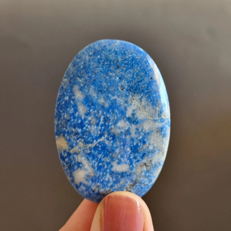 Lazurite Natural Stone Cabochon 50 X 35 X 5 Mm Cabochon For Jewelry Blue Lazurite Gemstone Oval Cab 1