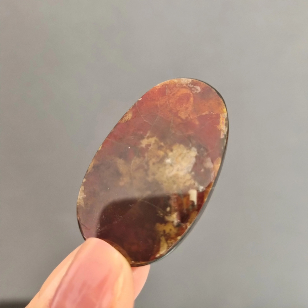 Natural Ammolite Gemstone 43 X 26 X 45 Mm  Quality Ammolite Cabochon For Jewelry Making  Russian Am 0