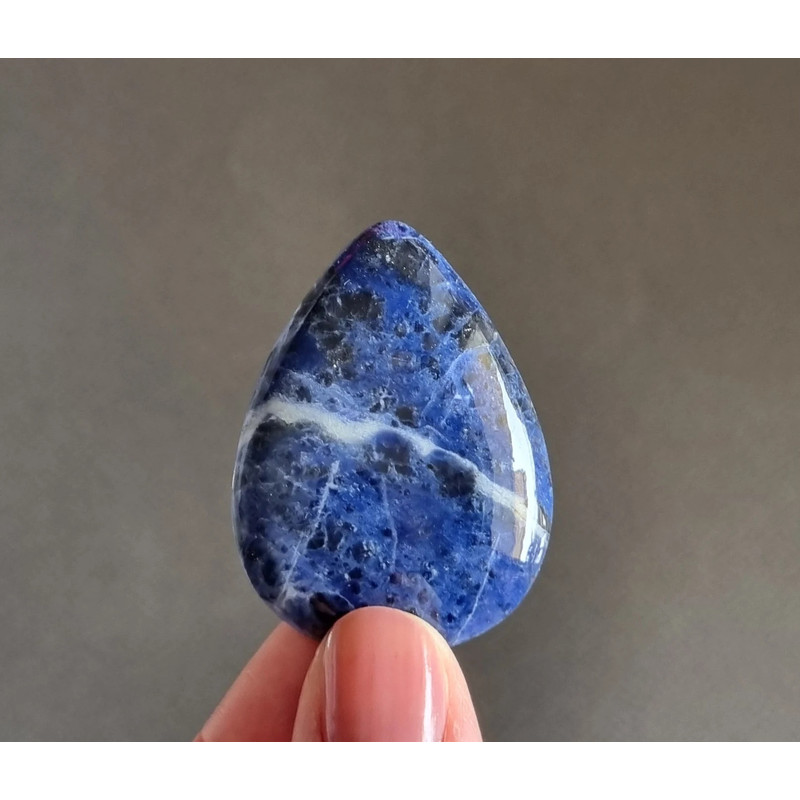High Quality Sodalite Natural Stone Cabochon 45 X 33 X 6 Mm Cabochon For Jewelry Blue Sodalite Gems 1
