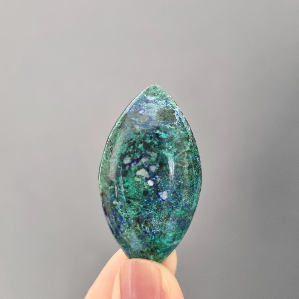 High Quality Azurite Natural Stone Cabochon 46 X 24 X 7 Mm Cabochon For Jewelry Azurite Gemstone Na 0