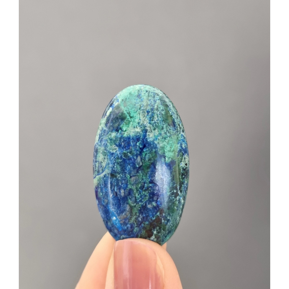 High Quality Azurite Natural Stone Cabochon 39 X 22 X 6 Mm Cabochon For Jewelry Azurite Gemstone Na 0