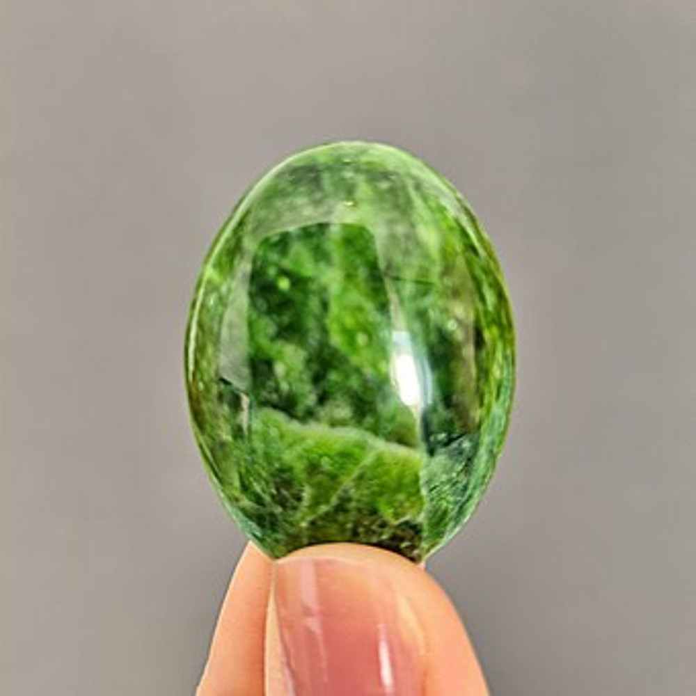 CHROME DIOPSIDE Natural Stone Cabochon 36 X 27 X 7 Mm  High Quality Cabochon For Jewelry Making Gre 0