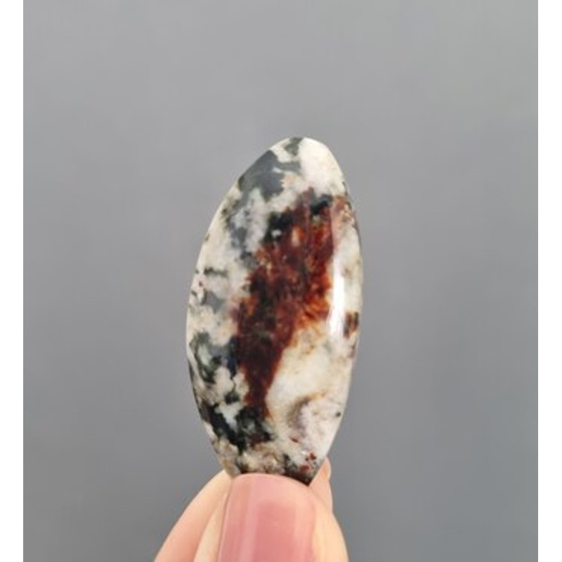 Rare Normandite Natural Stone Cabochon  43 X 20 X 5 Mm Kolo Peninsula Russian Rare Stone Cabochon F 0