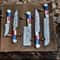 Handmade Damascus Chef Knife Set With American Flag Handles Premium Kitchen Cutlery 6