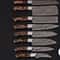 Custom Handmade Damascus Steel Chef Kitchen Knife Set Professional Cooking Knives 2
