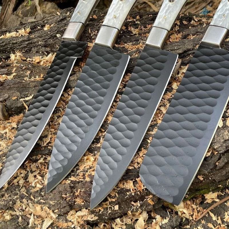 Custom Handmade Damascus Chef Knife Set  Professional Cooking Knives For Home  Restaurant Use 3