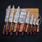 Premium Custom Damascus Steel Kitchen Knife Set  Handmade Chef Knives Collection 1