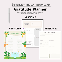 Gratitude Planner: Transform Your Mindset with 10 Versions