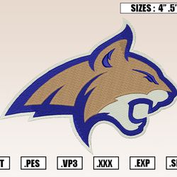 Montana State Bobcats Embroidery Designs, NCAA Embroidery Design File Instant Download