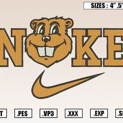 Nike x Minnesota Golden Gophers Mascot Embroidery Designs, NCAA Embroidery Design File Instant Download