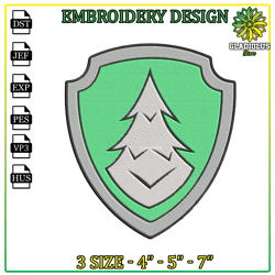 embroidery design everest badge paw patrol, embroidery, paw patrol clipart, cartoon paw png, digital download