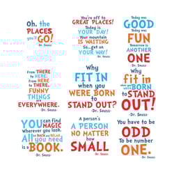 dr seuss sayings svg bundle, dr seuss svg, dr seuss vector, dr seuss clipart, why fit in svg, today was good svg, dr seu