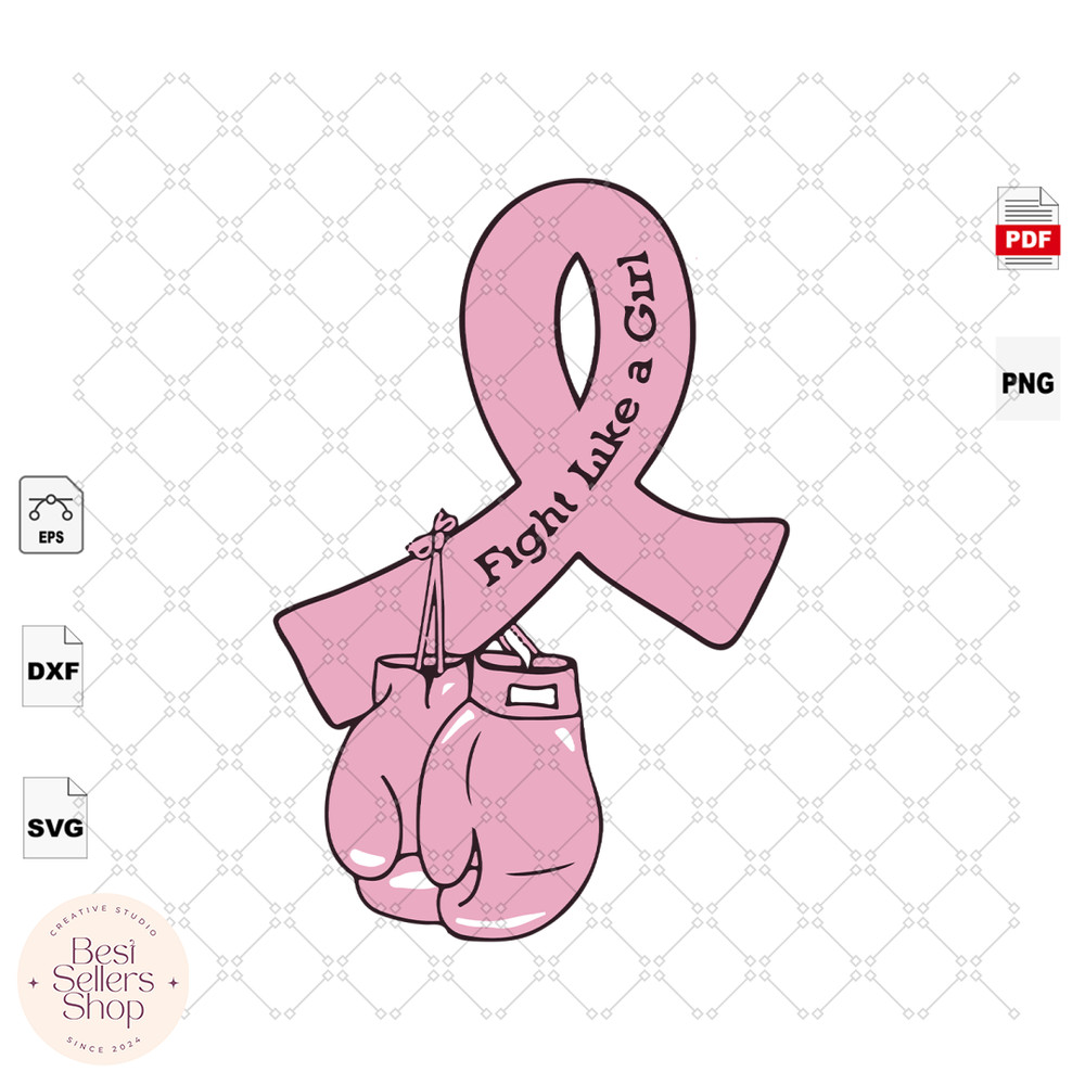 Fight Like A Girl, Breast Cancer Gift, Breast Cancer Svg, Ca.png