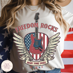freedom rocks png, 4th of july png, 4th of july sublimation design 1