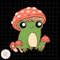 Frog Mushroom Svg, Frog with Mushroom Hat Cute Cottagecore Aesthetic Svg, Mushroom Frog Svg, Cute Fr 1.jpg