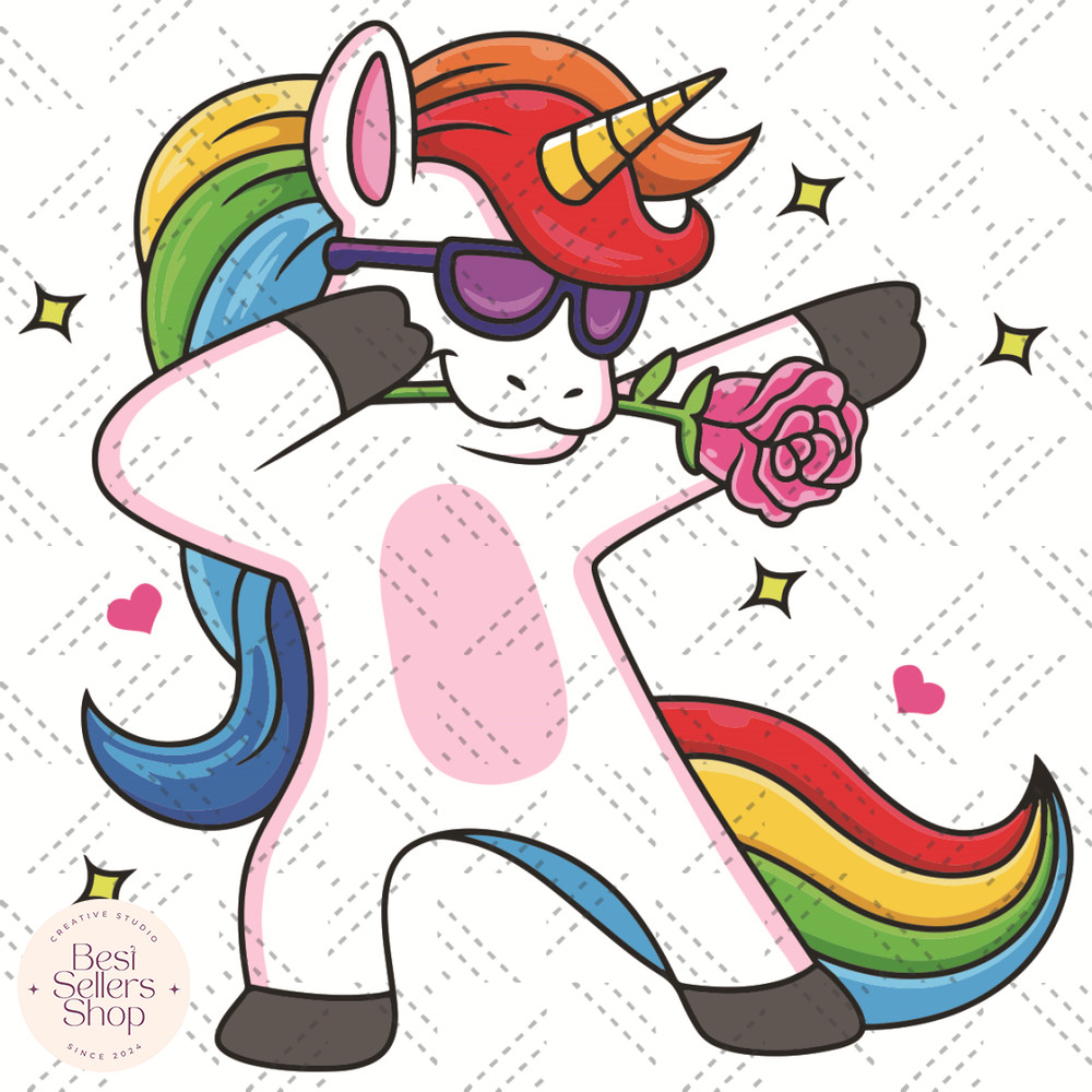 Funny Unicorn Valentine Svg, Valentine Svg, Dabbin.jpg