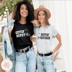 gettin hitched gettin rowdy png svg dxf bachelorette party digital cut