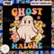 Ghost Malone Png, Retro Floral Halloween Png, Groovy Ghost Png.jpg