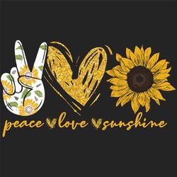 peace love sunshine svg, trending svg, peace love sunshine clipart, peace love svg, sunshine svg, sunflower svg, vsign s