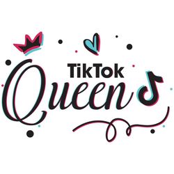tik tok queen svg, trending svg, tik tok svg, queen svg, tik tok hot girl svg, crown svg, tik tok logo svg, hot tik tok
