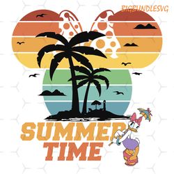 disney girl daisy duck summer vacation time svg