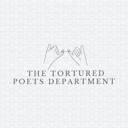 The Tortured Poets Department Hand SVG