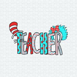 Retro Dr Seuss Teacher SVG