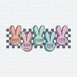Easter Cute Bunny Candy Believe Matthew SVG
