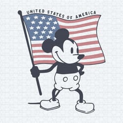 mickey mouse united states of america flag svg