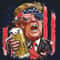 Donald Trump Drinks Beer SVG America Flag SVG America Glasse SVG.jpg