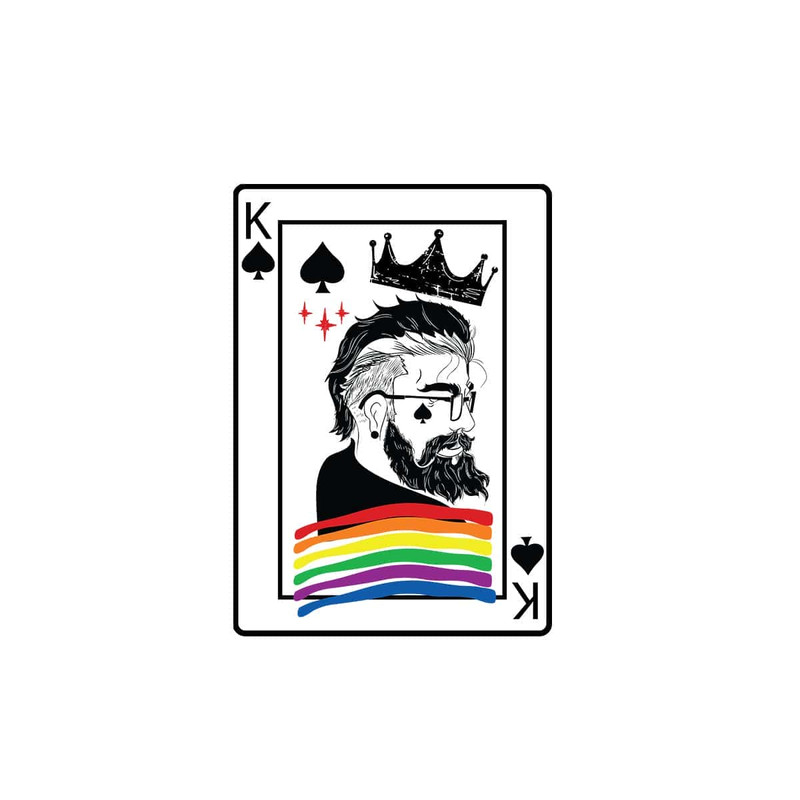 King Cards SVG Trump Card SVG Black Men SVG Spades SVG Lgbtq Rainbow K King Card.jpg