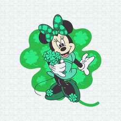Minnie Shamrock St Patrick's Day SVG