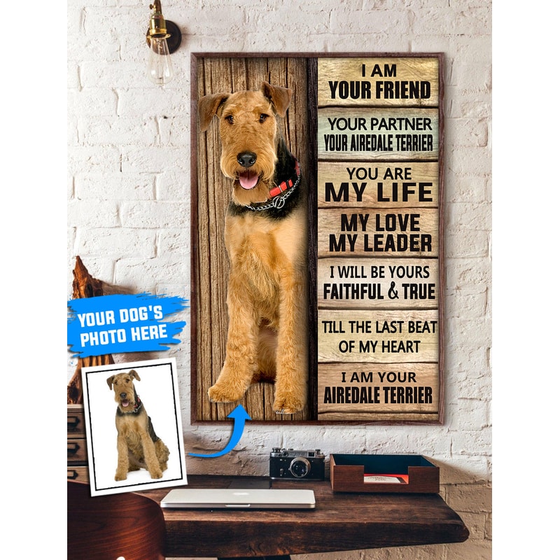 Airedale Terrier Personalized Poster & Canvas - Dog Canvas Wall Art - Dog Lovers Gifts For Him Or Her.jpg