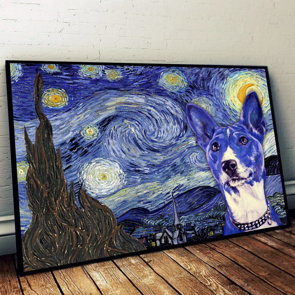 Basenji Poster & Matte Canvas - Dog Wall Art Decorator - Painting On Canvas.jpg