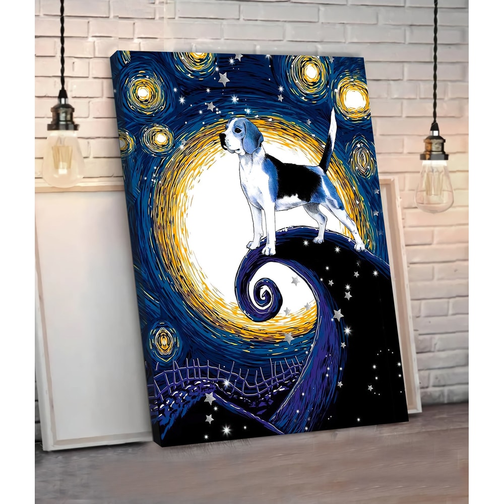Beagle Poster & Canvas - Dog Canvas Wall Art - Dog Lovers Gifts For Him Or Her.jpg