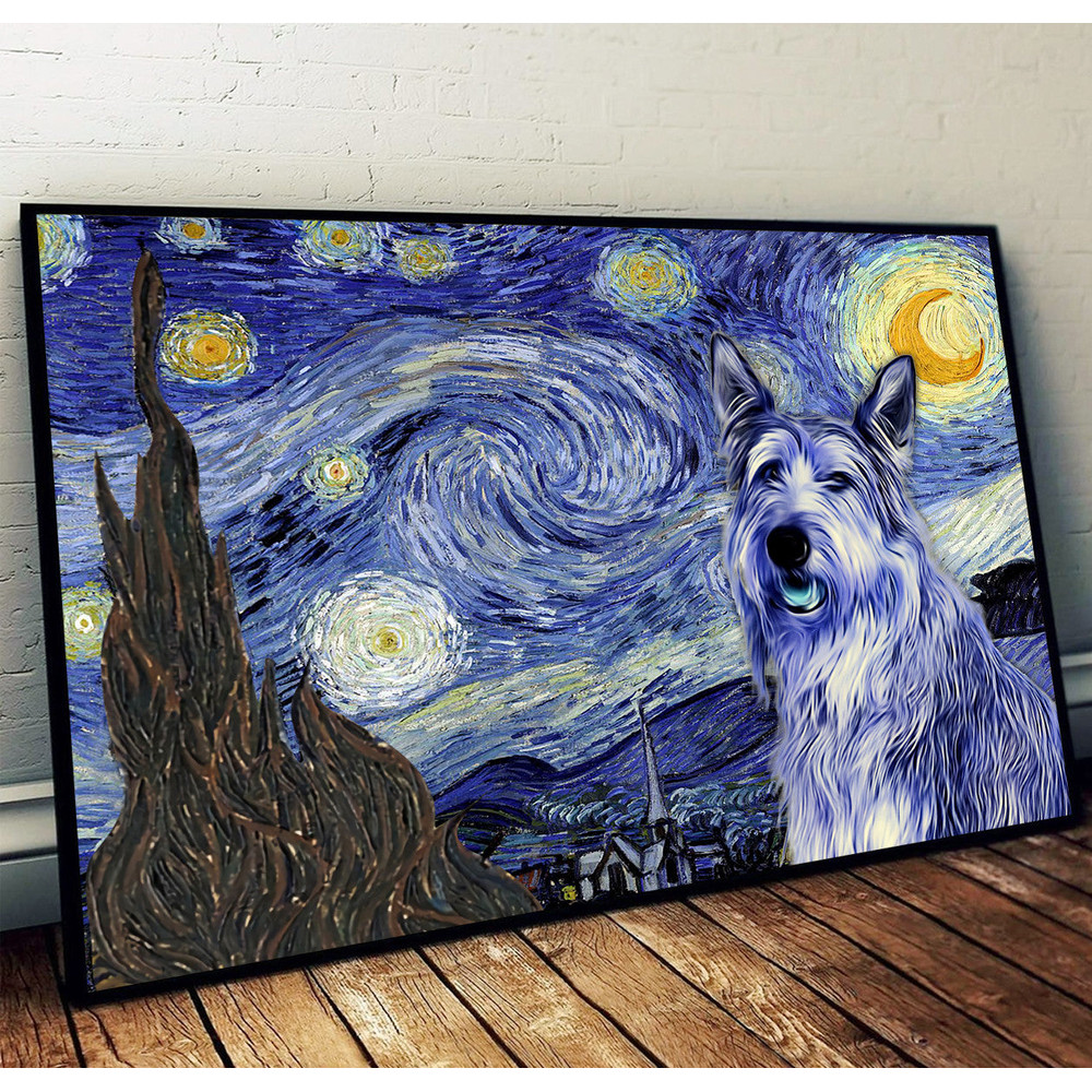 Berger Picard Poster & Matte Canvas - Dog Wall Art Prints - Painting On Canvas.jpg